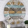 Outlet Kirklands Home Maritime Planks Wall Clock