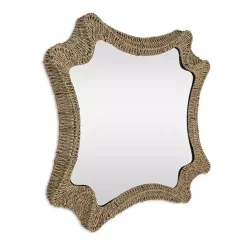 Kirklands Home Marley Natural Woven Rope Wall Mirror