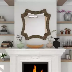 Kirklands Home Marley Natural Woven Rope Wall Mirror