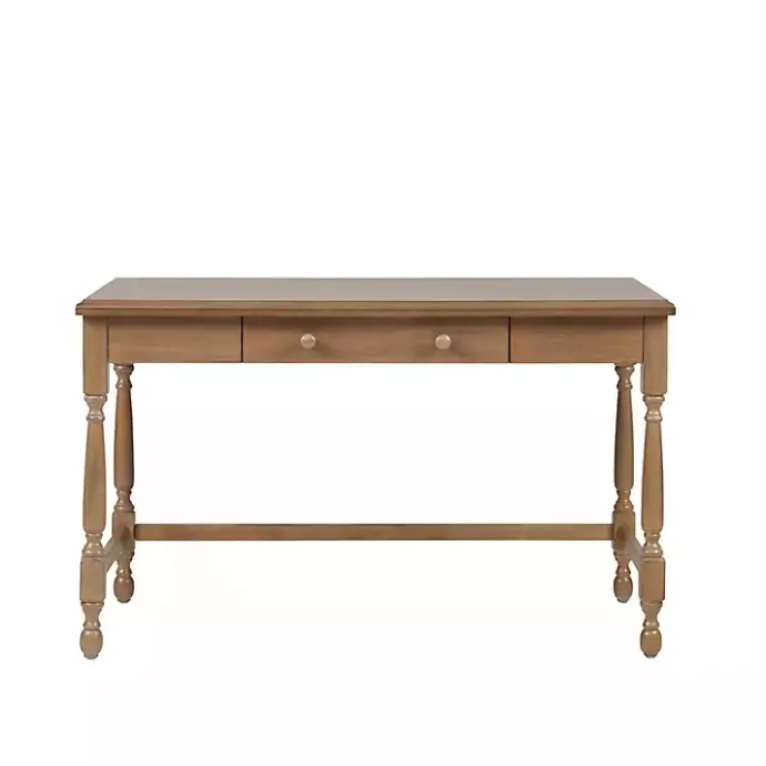 Hot Kirklands Home Martha Stewart Natural Wood Turned Legs Desk
