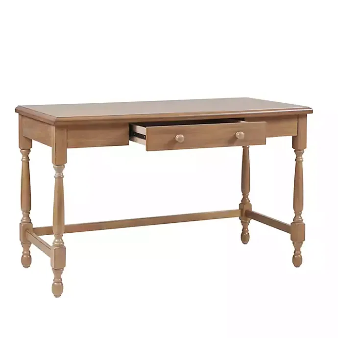 Hot Kirklands Home Martha Stewart Natural Wood Turned Legs Desk