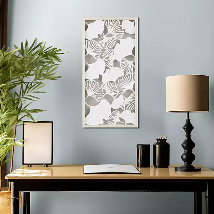Discount Kirklands Home Martha Stewart Rice Paper Ginkgo Leaf Wall Plaque White