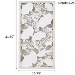 Discount Kirklands Home Martha Stewart Rice Paper Ginkgo Leaf Wall Plaque White