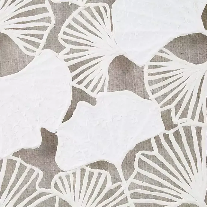 Discount Kirklands Home Martha Stewart Rice Paper Ginkgo Leaf Wall Plaque White