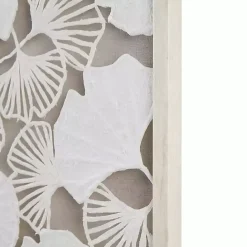 Discount Kirklands Home Martha Stewart Rice Paper Ginkgo Leaf Wall Plaque White