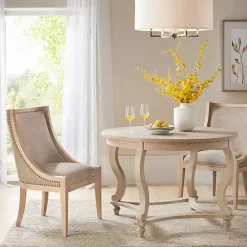 Discount Kirklands Home Martha Stewart Swoop Back Dining Chair Tan