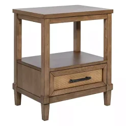 Sale Kirklands Home Martha Stewart Toasted Almond Wood Nightsd Tan