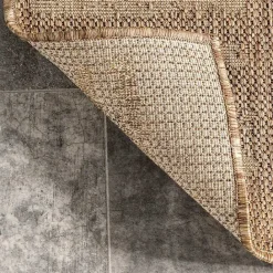 Online Kirklands Home Marti Banded Lines Outdoor Rug, 8x10 Tan