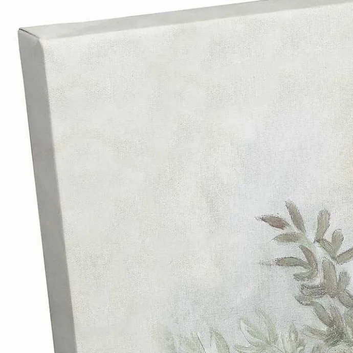 Kirklands Home Mason Jar Greenery Canvas Art Print