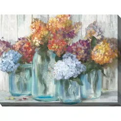 Hot Kirklands Home Mason Jars Outdoor Canvas Art Print Multi