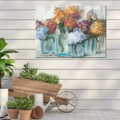 Hot Kirklands Home Mason Jars Outdoor Canvas Art Print Multi