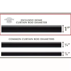 Sale Kirklands Home Matte Duke Curtain Rod, 72 in. Black