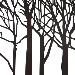 Hot Kirklands Home Matte Metal Tree Frame Wall Plaque Black