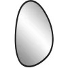 Online Kirklands Home Matte Black Modern Asymmetrical Wall Mirror