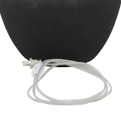Kirklands Home Matte Black Ombre Textured Table Lamp, 23 in. White