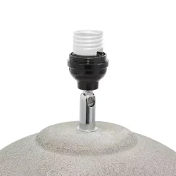 Kirklands Home Matte Black Ombre Textured Table Lamp, 23 in. White