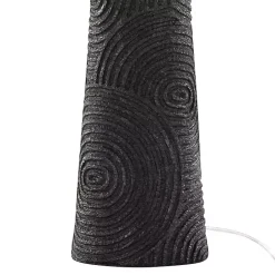 New Kirklands Home Matte Black Tapered Kona Table Lamps, Set of 2 Tan