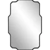 Discount Kirklands Home Matte Black Thin Linear Iron Frame Wall Mirror