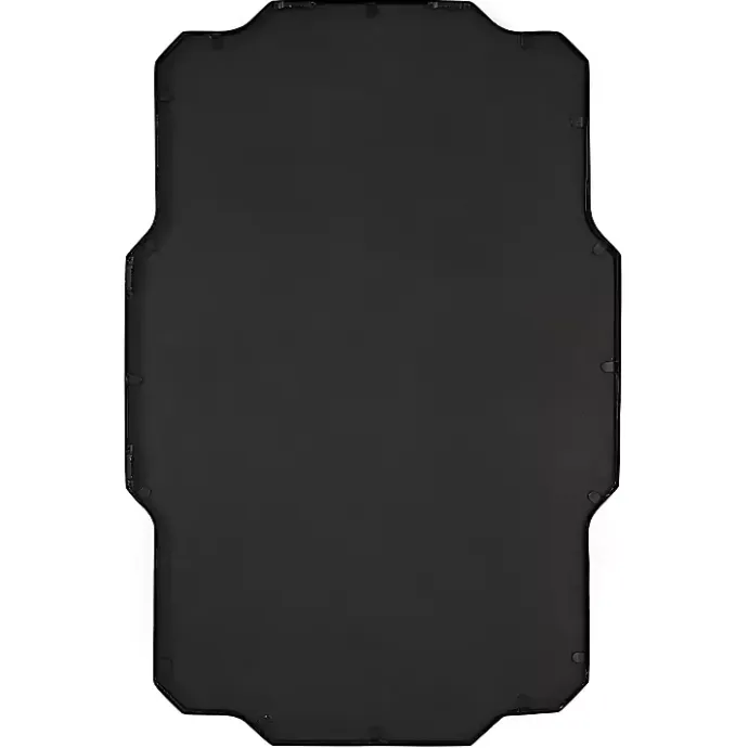 Discount Kirklands Home Matte Black Thin Linear Iron Frame Wall Mirror