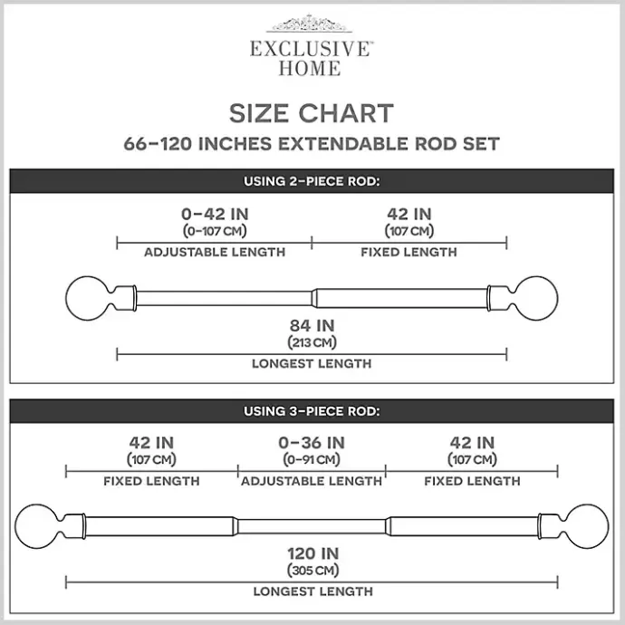 Best Kirklands Home Matte Bronze Eleanor Curtain Rod Set, 120 in.