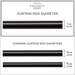 Best Kirklands Home Matte Bronze Eleanor Curtain Rod Set, 120 in.