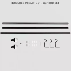 Best Kirklands Home Matte Bronze Eleanor Curtain Rod Set, 120 in.