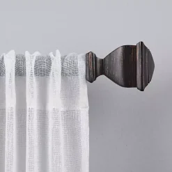 Kirklands Home Matte Bronze Nathan Curtain Rod, 72 in. Brown