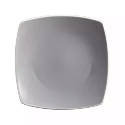 Hot Kirklands Home Matte Gray and Black 16-pc. Dinnerware Set