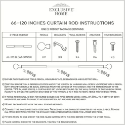 Hot Kirklands Home Matte Nickel Stacked Cylinder Curtain Rod, 120 in.