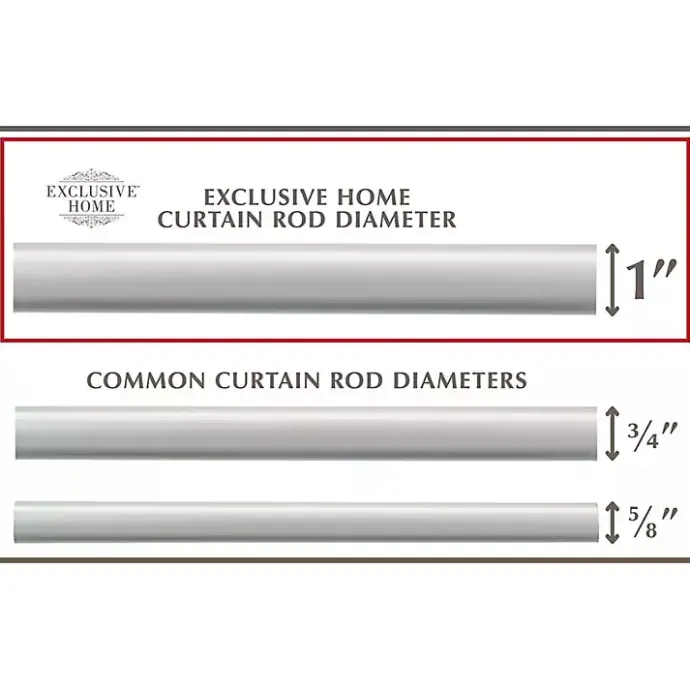 Kirklands Home Matte Adjustable Prism Curtain Rod, 72 in. Silver