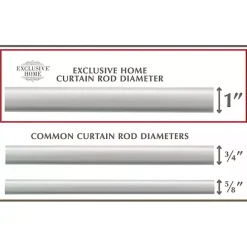 Discount Kirklands Home Matte Duke Curtain Rod, 120 in. Silver