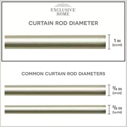 Sale Kirklands Home Matte Silver Hyde Wrap Around Curtain Rod, 120 in.