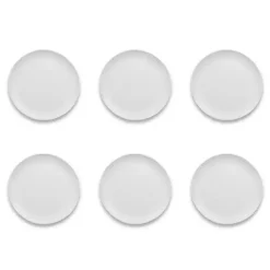 Sale Kirklands Home Matte Melamine Coupe Dinner Plates, Set of 6 White