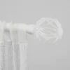Online Kirklands Home Matte White Open Sphere Curtain Rod, 120 in.