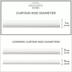 Online Kirklands Home Matte White Open Sphere Curtain Rod, 120 in.