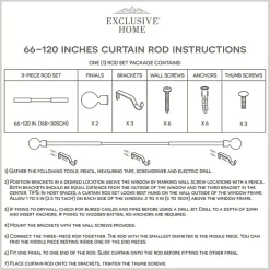 Online Kirklands Home Matte White Open Sphere Curtain Rod, 120 in.