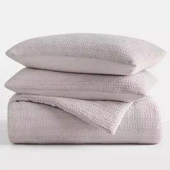 Kirklands Home Mauve Waffle Ultra-Soft 3-pc. King Comforter Set Pink