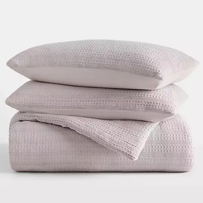 Kirklands Home Mauve Waffle Ultra-Soft 3-pc. King Comforter Set Pink
