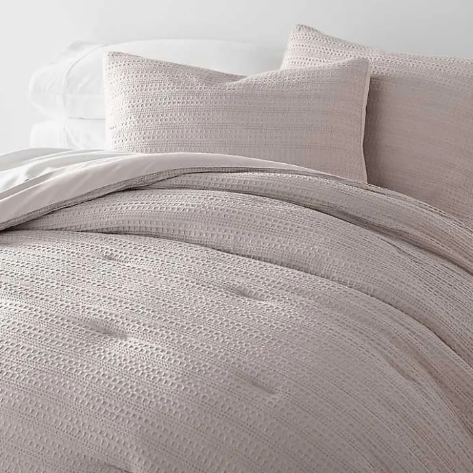 Discount Kirklands Home Mauve Waffle Ultra-Soft 3-pc. Twin Comforter Set Pink