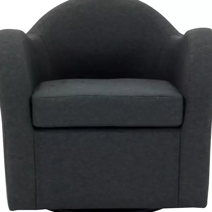 Online Kirklands Home Max Swivel Club Accent Chair Gray