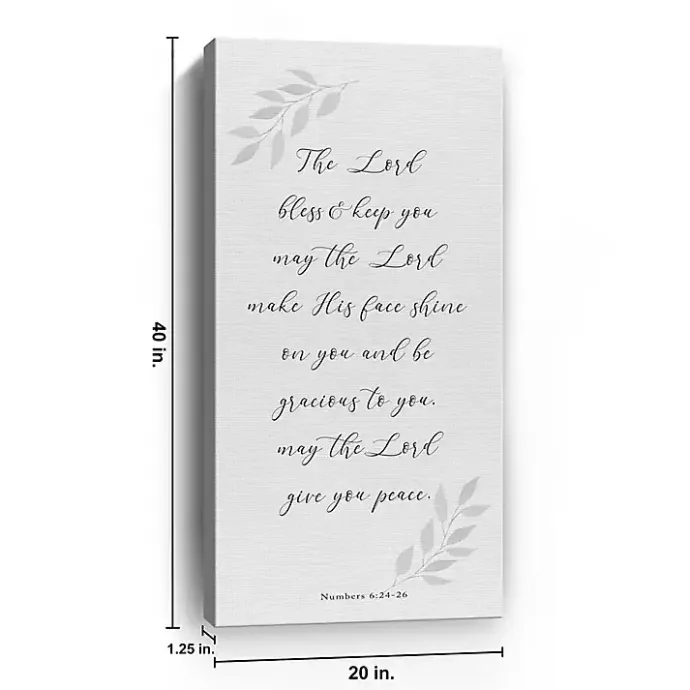 Best Kirklands Home May the Lord Give You Peace Canvas Art Print White
