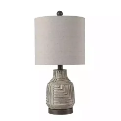 New Kirklands Home Maze Design Table Lamp Tan
