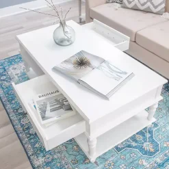 Online Kirklands Home McGhie 2-Drawer Coffee Table White