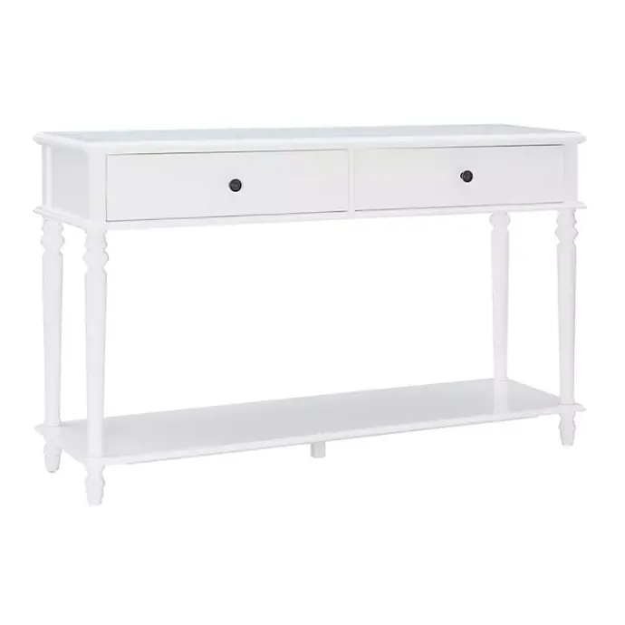Kirklands Home McGhie 2-Drawer Console Table White