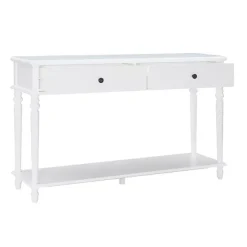 Kirklands Home McGhie 2-Drawer Console Table White