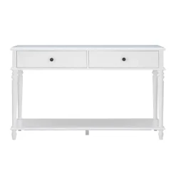 Kirklands Home McGhie 2-Drawer Console Table White