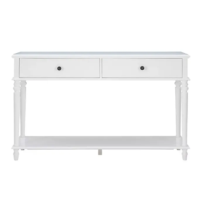 Kirklands Home McGhie 2-Drawer Console Table White