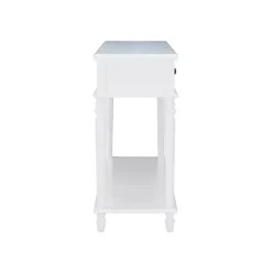 Kirklands Home McGhie 2-Drawer Console Table White