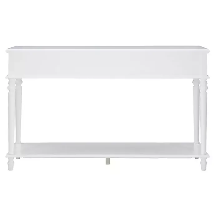 Kirklands Home McGhie 2-Drawer Console Table White
