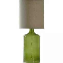 Online Kirklands Home Meadow Seeded Glass Table Lamp Green